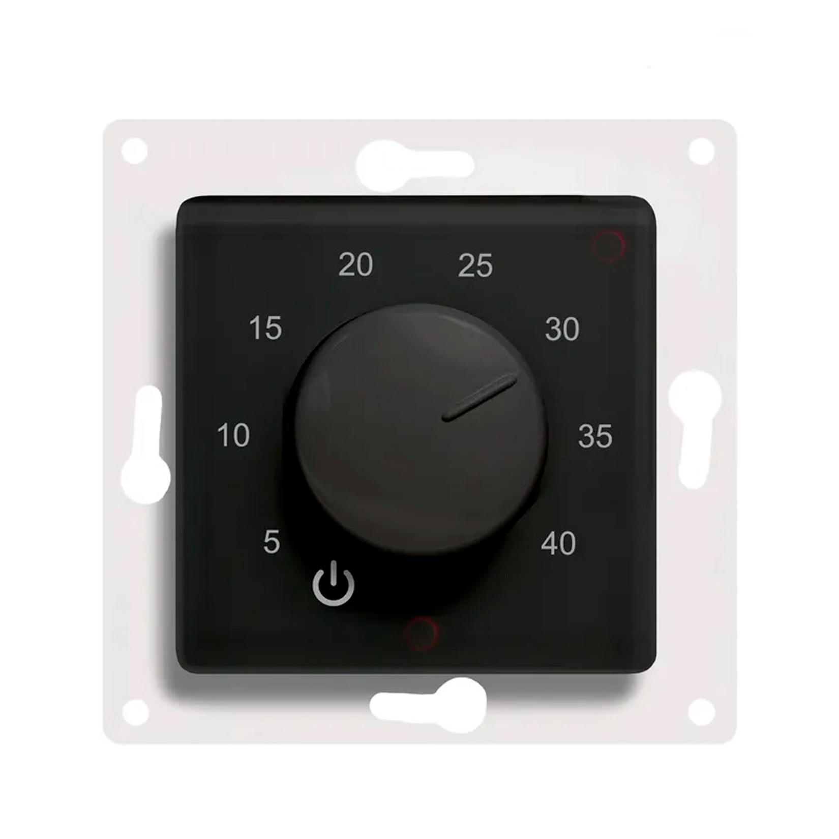 Extherm Th-HF-V-BL Механический термостат с ручным управлением, датчиком температуры пола, под рамку Legrand Valena (ЧЕРНЫЙ)