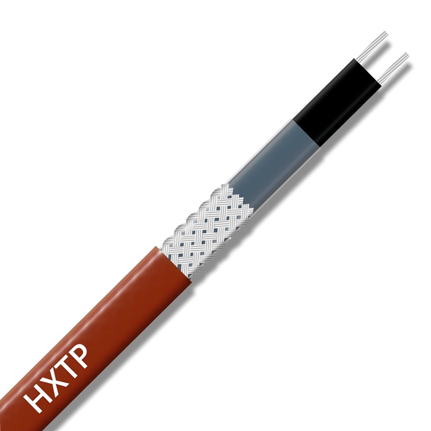 Extherm 31HXTP2-CT Саморегулирующийся нагревательный кабель промышленного применения (трубы, узлы, резервуары) 31 Вт/м, 16AWG, фторопласт