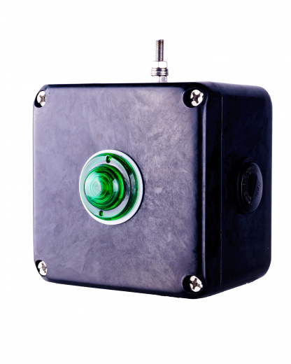 Extherm sborka 1P/1L-Jbox Коробка клеммная взрывозащищенная с индикацией питания  соединительная. Для подключения или концевой заделки нагревательной секции, 2 отверстия под М25, клеммная колодка 3 модуля 10 мм2