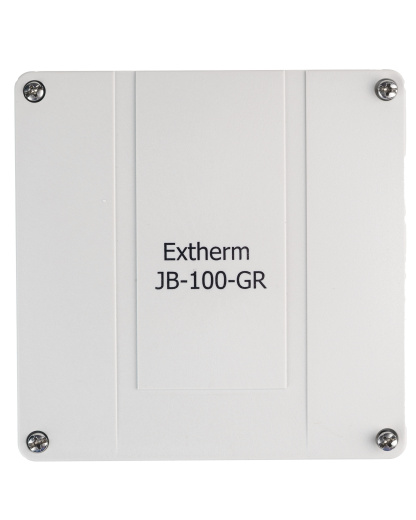 Extherm JB-100-GR коробка распределительная 140*140*76 мм IP 66, серая, в комплекте с клеммным рядом 10х10мм², 76А
