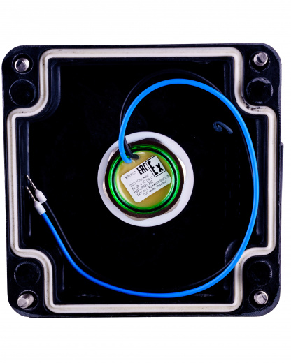 Extherm sborka 1P/1L-Jbox Коробка клеммная взрывозащищенная с индикацией питания  соединительная. Для подключения или концевой заделки нагревательной секции, 2 отверстия под М25, клеммная колодка 3 модуля 10 мм2