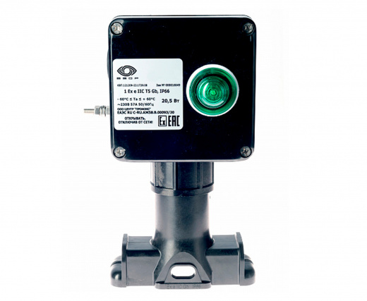 Extherm SBORKA 1P/1L Коробка с индикацией на опоре для подключения или оконцевания 1 нагревательной секции