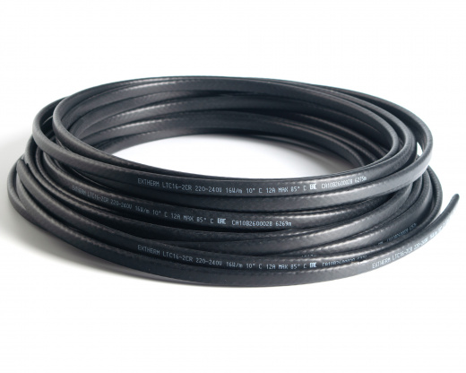 Extherm LXTC16-2CR Саморегулирующийся нагревательный кабель строительного применения (трубы) 16 Вт/м, термопласт