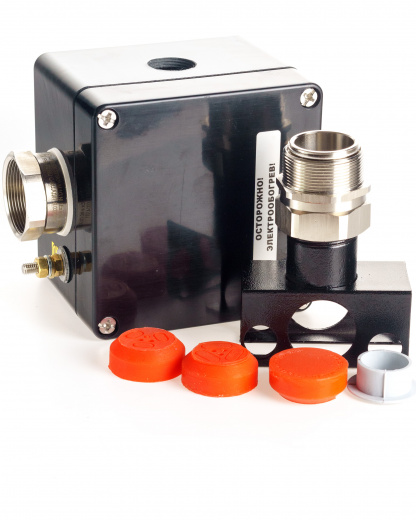 Extherm sborka 2PМ/3D-160 Коробка клеммная взрывозащищенная проходная на основе модульного управляющего устройства серии MT с металлической опорой