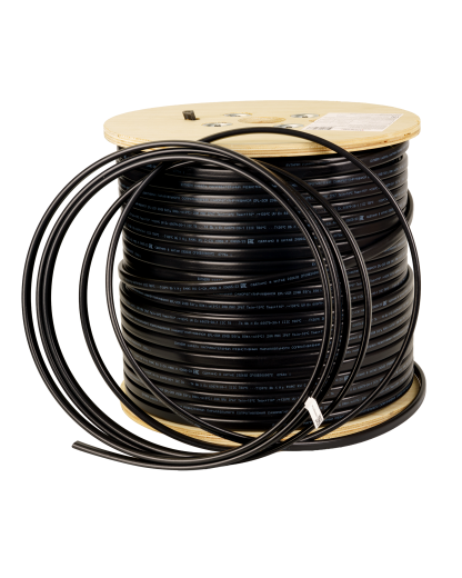 Extherm EPL-2CR-250 кабель нагревательный саморегулирующийся 80 Вт/м при 0 град.С в бетоне (открытые площадки, подъездные пути, тротуары), термопласт, катушка 250 м.