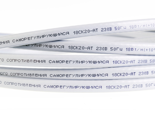 Extherm 18CK20-AT кабель нагревательный саморегулирующийся строительного применения (трубы), 18 Вт/м, термопласт