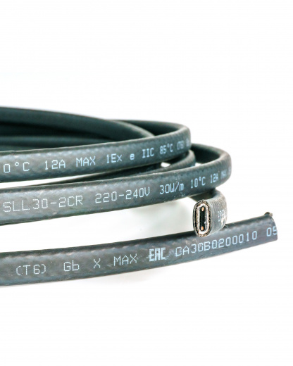 Extherm SXLL30-2CR Саморегулирующийся нагревательный кабель строительного применения  (кровли, трубы)30 Вт/м, 16AWG, термопласт