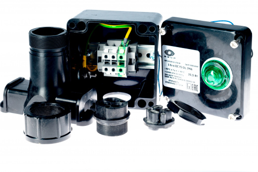 Extherm SBORKA 1P/1L Коробка с индикацией на опоре для подключения или оконцевания 1 нагревательной секции