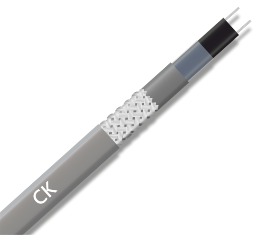 Extherm 18CK20-AT-400 кабель нагревательный саморегулирующийся строительного применения (трубы), 18 Вт/м, термопласт, катушка 400 м.
