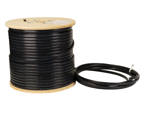 Extherm EPL-2CR-250 кабель нагревательный саморегулирующийся 80 Вт/м при 0 град.С в бетоне (открытые площадки, подъездные пути, тротуары), термопласт, катушка 250 м.