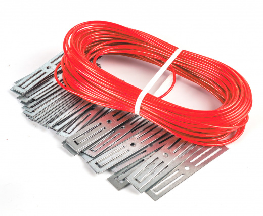 Extherm DRAIN/2 Комплект крепежа в водосточную трубу в 2 нитки, 20 м (трос+крепежи)