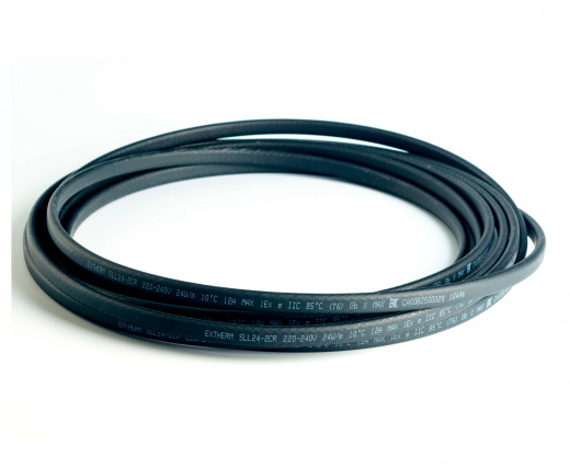 Extherm SXLL30-2CR Саморегулирующийся нагревательный кабель строительного применения  (кровли, трубы)30 Вт/м, 16AWG, термопласт