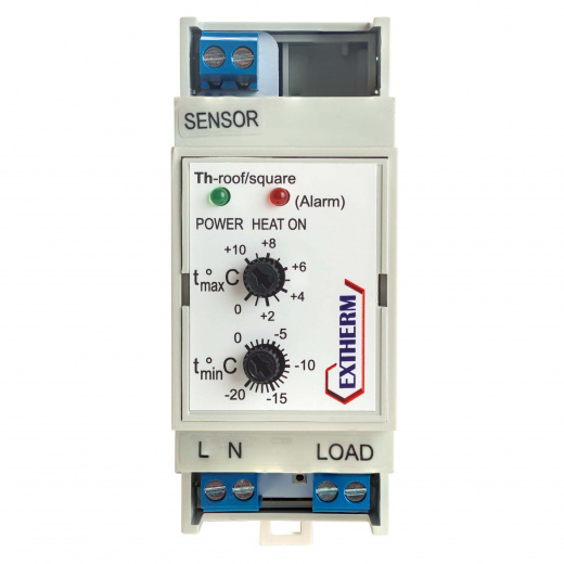 EXTHERM Th-roof. Термостат для управления системой электрообогрева на кровлях/площадках.