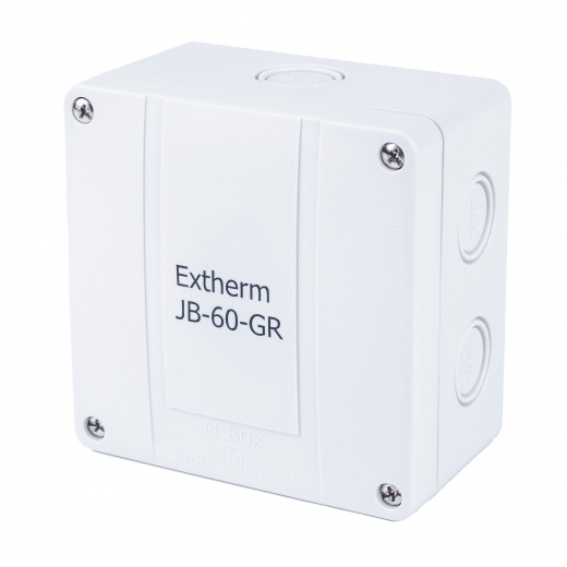 Extherm JB-60-GR Коробка распределительная, IP 66, серая, в комплекте с клеммным рядом 5х6 мм², 41А